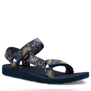 Teva Original Universal Sandal - Navy Sun & Moon - Women’s 9 - EUC